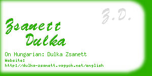 zsanett dulka business card